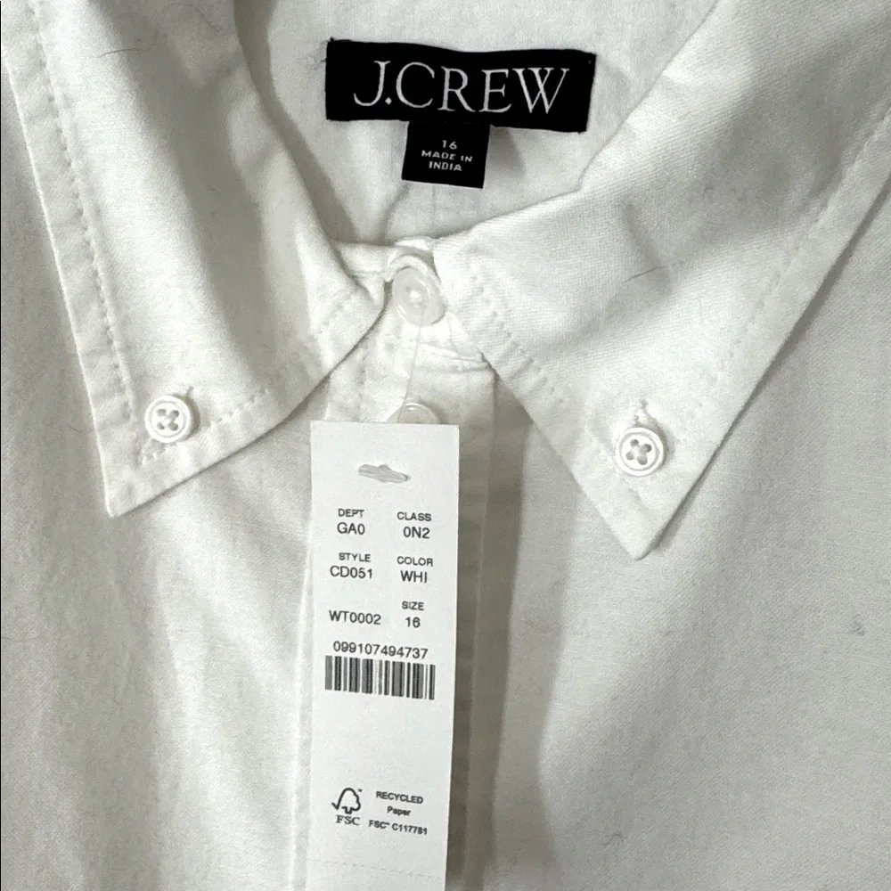 J.Crew Oxford button down slim fit shirt CD051